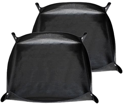 Oncpcare Laufgittermatte für Meerschweinchen, wasserdicht, 150 x 150 cm, 2 Stück, wiederverwendbare Basis für Kaninchen, Hasen, Frettchen und andere Kleintiere (schwarz)