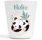 Gobelet en Plastique pour Enfants | Gobelet Personnalisé avec Nom |Verre Plastique Incassable Personnalisé (Motif 8 Paresseux) (Panda Matéo)