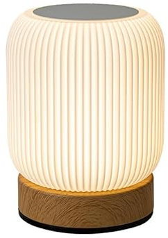 OFFAXE Lampe, Holzkorndesign Wärmearm Tischlampe mit Stummes Design und Elegantem Aussehen, Multifunktionales Tischleuchte für Zimmer (RGB)