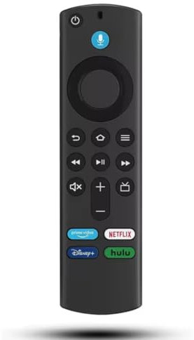 Replacement Remote Control for Fire TV with Streaming Buttons, Compatible with Fire TV Stick 4K/4K Max/Lite/Cube/Voice Control