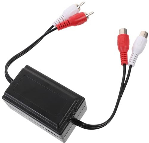 LAPYAPPE Aislador de Bucle para Coche Filtro Antiruido de Audio Supresor de Instalación Compatible con Varios de Vehículos Sonido