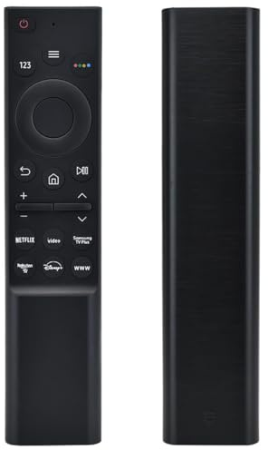 Remplacement telecommande Samsung,Télécommande Universelle de Rechange pour Samsung Smart-TV LCD LED UHD QLED 4K HDR, avec Netflix, vidéo Prime Rakuten-TV Boutons, RM-1729