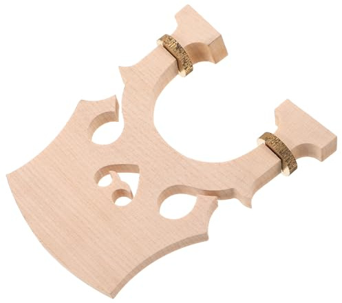OFFSCH Verstellbarer Cellosteg aus Ahornholz für 3/4 Große Celli mit Hoher und Niedriger Brückenoption Holzmaterial für Klangleistung bei Auftritten