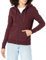 Amazon Essentials Felpa con Cappuccio e Cerniera in Pile Donna, Bordeaux, L