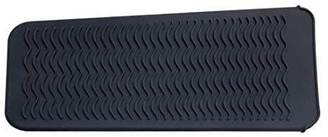 GLUK Custodia in silicone resistente al calore per raddrizzare e arricciacapelli, colore: nero