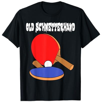 Tischtennis Old Schmetterhand PingPong Tee Tabletennis T-Shirt