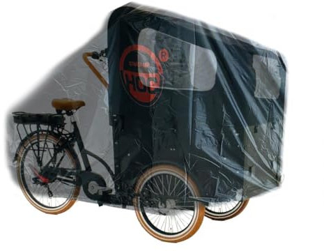 CUHOC Lastenfahrradabdeckung passend für Troy – Staub/atmungsaktiv/wasserdicht – Red Label – Lastenrad abdeckung