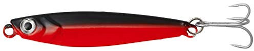 Herring Kinetic Cool Pilker 2er Pack, Pilker Gewichten von 25g - 60g, Inhalt 2 Stück (Black/Red, 25g)