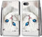 nancencen Kompatibel mit iPhone 7 / iPhone 8 / iPhone SE 2020 Handyhülle, PU Leder Flip Cover Wallet Hülle (Anti-Fall) - Weißes Kätzchen