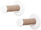 Pfotenolymp® Katzen kletterwand -Wandmontage - 22 x 6 cm - 2 Kletterstufen für Kletterlandschaft - Kletterbaum - Kletterwand für Katzen mit Sisal