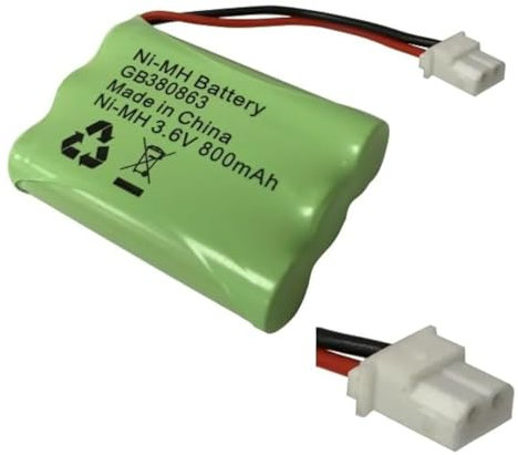 Rechargeable Battery pack for Motorola MBP36S Baby Monitor 3.6V NiMH (800mAh Rounded Connector)