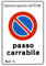 NEW CARTELLO SEGNALETICO - passo carrabile aut. n___- personalizzato con dicitura - Adesivo Extra Resistente, Pannello in Forex, Pannello In Alluminio (PANNELLO IN FOREX 30X42 CM)