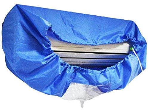 Ranuw Blue Wall Montado Aire Acondicionado Bolsa de Limpieza Splitter Aire Acondicionado Limpieza Aire Acondicionado Limpiador Espuma Spray