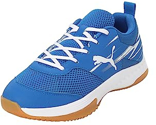PUMA Varion li Jr Indoor Court Shoe, Team Royal White Gum, 35.5 EU