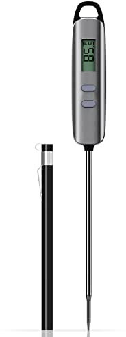 ANSTA Kochen Thermometer Digital Electronic, Lebensmittel Thermometer mit schwenkbarem Kopf, zum Kochen, Küche, BBQ