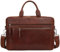 Marc Peter Laptoptasche Los Angeles I Leder Umhängetasche für 15.6 zoll Laptop I Aktentasche für Notebook I Tasche für Damen und Herren Buffleder Braun