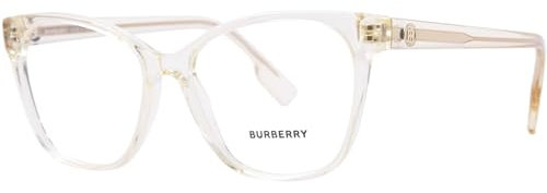 Burberry Caroline BE 2345 Damenbrillenrahmen, Gelb, 54/15/140, Transparentes Gelb, 54