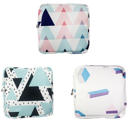 3 Piezas Bolsas Almacenamiento Toallas Sanitarias, Menstruación Primer Período Bolsas, Bolsa Para Guardar Compresas, para Toallas Sanitarias, Cosméticos, Pañuelo, Moneda