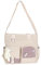 PORRASSO Mädchen Umhängetasche Niedlicher Kleiner Bär Schultertasche Nylon Schulrachnzen Damen Messenger Tasche Crossbody Bag für Schule Reisen Täglichen Gebrau Weiß