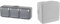 Legrand 191515 Plexo Prise murale triple étanche et résistante à l'eau Gris - Version espagnole & Boite de derivation electrique - etanche exterieur - IP55 85X85 - Debflex - 718806 - Polypropylène