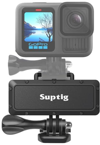 Suptig Caricabatterie portatile, batteria esterna, compatibile con GoPro Hero 13, Hero 12, Hero 11, Hero 10, Hero 9 8 7 6 5 4 3 3+, Hero Session, DJI osmo, Insta 360 Action Camera (RSX-438)