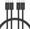 Belkin Paquete de 2 Cables Trenzados USB-C a USB-C de 1,5 m (240 W), carga rápida, cables de alimentación flexibles USB tipo C para iPhone 16 y 15, Galaxy S25, Pixel 9, iPad Pro y otros, Negro