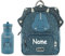 Elefantasie Personalisierter Kinderrucksack von Trixie mit Name für Kindergarten und Kita optional mit Trinkflasche (Triceratops, Rucksack + 350ml Flasche)