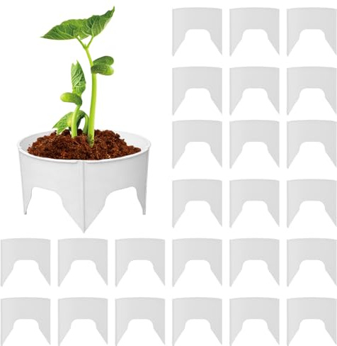Pflanzenringe für den Außenbereich, schützende runde tiefe Bewässerung, kreisförmige Landschaftskante, wassersparende Pflanzringe, Einfassung, für Garten, Balkon, Hof, Gewächshaus, Tomaten, Pfeffer