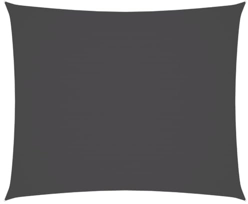 vidaXL Sonnensegel Rechteckig 4x6m Anthrazit Garten Sonnenschutz Beschattung