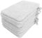Lanudo Pure Line Waschlappen Waschhandschuh, 10er Set, Reine Frottier Baumwolle, 21 x 15 cm, Farbe Weiß