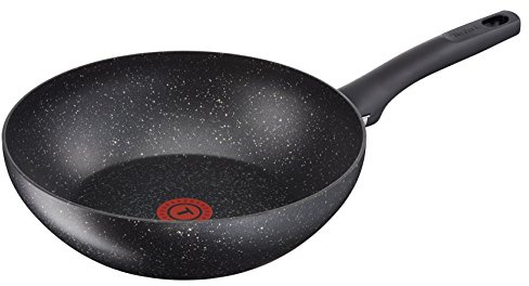 Tefal C6361902 Everest Wok with Thermospot, Aluminium, Stone Effect, 28 cm