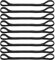 9 Stück Dicke Rutschfeste Elastische Sport Stirnbänder, Elastische Silikon Grip Übung Haare und Schweißbänder für Fußball, Basketball, Fußball, Tennis, Yoga und Golf (Schwarz, Weiß und Grau) (Schwarz)