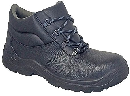 Grafters M9535PA+ Unisex Leather Chukka Safety Boots Black (Plus Sizes)