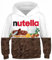 Ocean Plus Jungen Kapuzenpullover Bunt Teens Hoodie Kinder Langarm Pulli mit Kapuzen Sweatshirt Unisex Pullover (XL (Körpergröße: 155-160cm), Schokoladensauce)