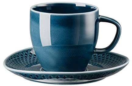 Rosenthal Junto Ocean Blue Kaffeetasse mit Untertasse