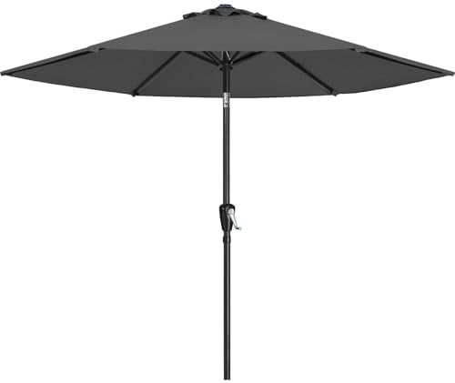 ABCCANOPY 2.3M Parasol Patio Umbrella Table Market Umbrella with Push Button Tilt for Garden, Deck, Backyard and Pool, 8 Ribs 13+Colors