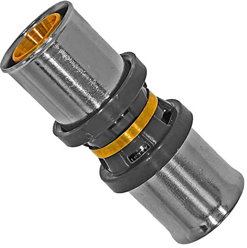 QUALITÄTS PRESSFITTING TH Kontur > Kupplung | Für Mehrschichtverbundrohr 16,0 x 2,0 | 20,0 x 2,0 | 26,0 x 3,0 | 32,0 x 3,0 mm (Durchmesser x Wandung) >>> 16,0mm x 2,0mm
