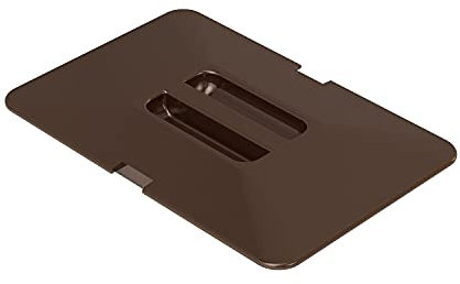 LM 532 brauner Mülleimerdeckel Behälterdeckel Kunststoff, Farbe Braun, 15,5x23x1cm, ideal für Abfalleimer LM 530