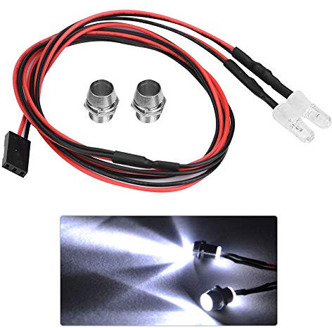 RC Light, 2PCS 5mm Scheinwerfer RC Zubehör LED-Leuchten Kompatibel mit 1/10 Modell Drift Car Vehicle(9# Weißes Electrical and Electronic Tools Industrial Tools