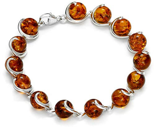 Armband - Nikola - Silber 925/000 - Bernstein