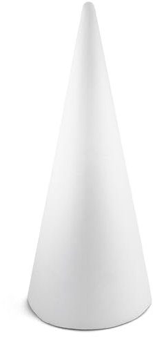 Netuno 1 Stück Styropor-Kegel Schaumkegel Polystyrol-Kegel 40cm weiß für DIY Handwerk Modellierung Kunstprojekte