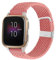 YOOSIDE Geflochten Loop Armband für Garmin Vivoactive 5 / Venu Sq/Venu 2 Plus/Vivoactive 6, Weiches elastisches Nylon Uhrenarmband mit verstellbarem Verschluss aus Edelstahl (Rosa)