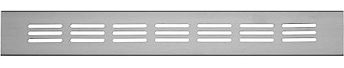 300x40mm Argento Griglia di Ventilazione in Alluminio - Griglie D'Aerazione per Mobili