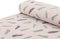 Baumwoll - Sweat Stoff weich Alpenfleece Ferdern altrosa - Meterware ab 25 x 145 cm - Stoff zum Nähen