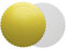 10 Stück Cake Board Ø25cm Gold und Weiß Papier