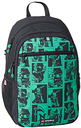 LEGO -GPL20222-2201 Ninjago Schulrucksack, grün/schwarz (GPL Bags GPL20222-2201)