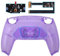 eXtremeRate RISE4 Remap Kit Programmable pour ps5 Manette BDM-010&020, Coque Arrière Redessinée avec 4 Palette pour ps5 Manette, Carte améliorée, Violet Transparent