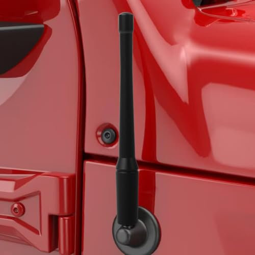 Kurze Antennenverkleidung für Jeep Wrangler JK JL JLU JT Rubicon Sahara Sport 2007–2025, Antennenfuß, Ersatzzubehör, 15 cm, 1 Stück