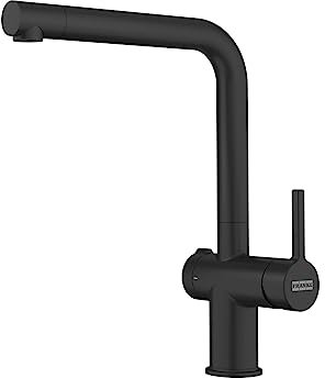 Franke Active Twist Mitigeur Monocommande Noir avec Bec Fixe et Commande de Vidage Intégrée 115.0669.768