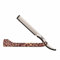 Cerena Profi Rasiermesser mit Wechselklinge aus Hochwertigem Edelstahl – Rasiermesser Herren inkl. 2 Rasierklingen – Barber Messer Made in Solingen (Leopard-Print)